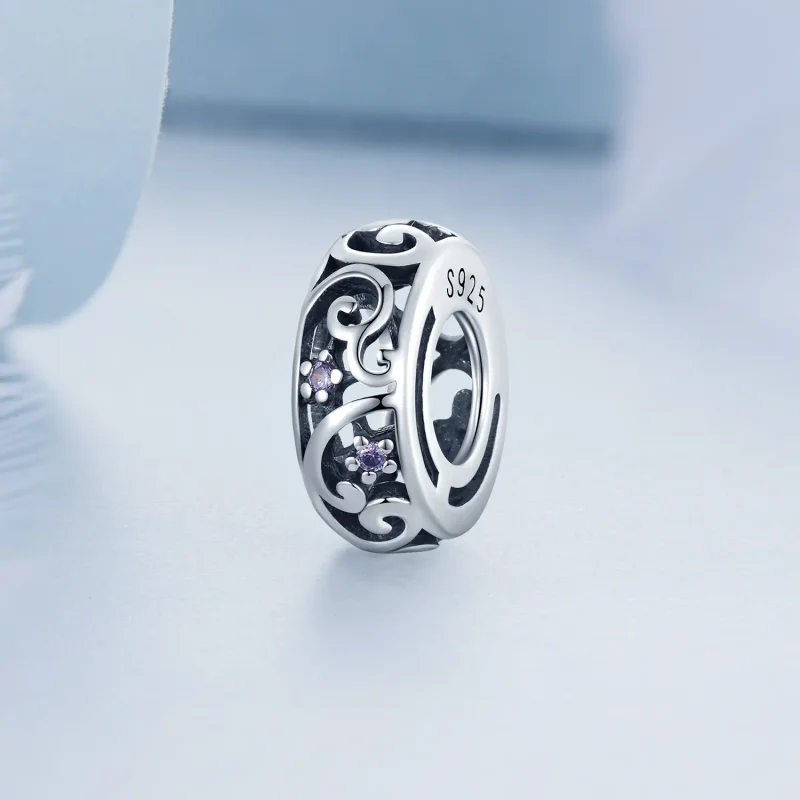 (slika za) Pandora Style Streamer Distančnik Obesek - BSC639 - Ogled 2
