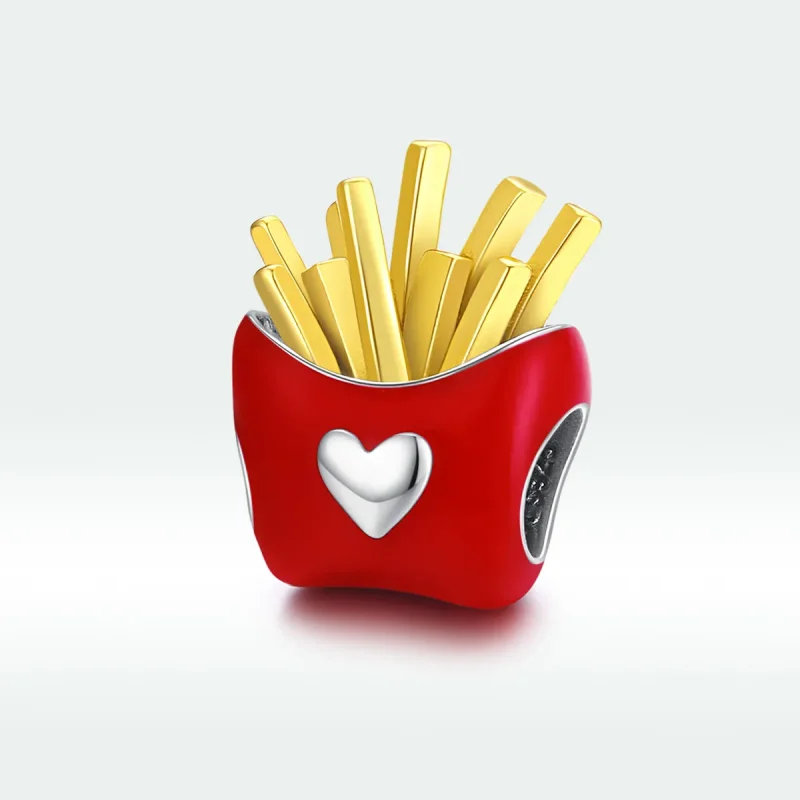 (slika za) Pandora Style Two Tone Delicious Fries Charm - SCC1606 - Ogled 5