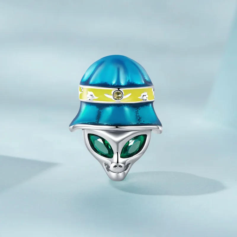 (slika za) Pandora Style Weird Alien Obesek - SCC2393 - Ogled 2