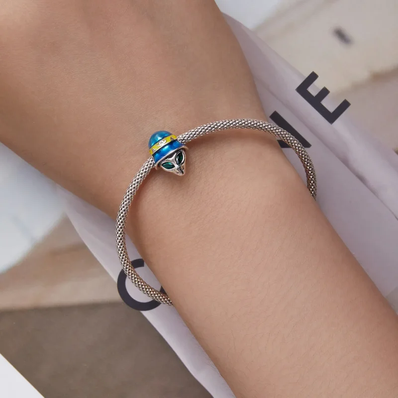 (slika za) Pandora Style Weird Alien Obesek - SCC2393 - Ogled 6