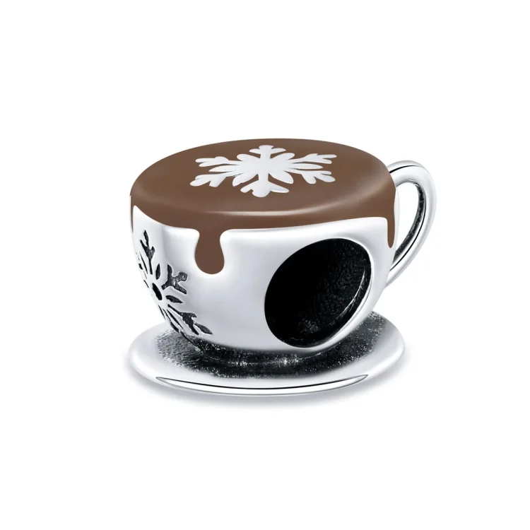 Pandora Style Winter Coffee Charm - BSC361