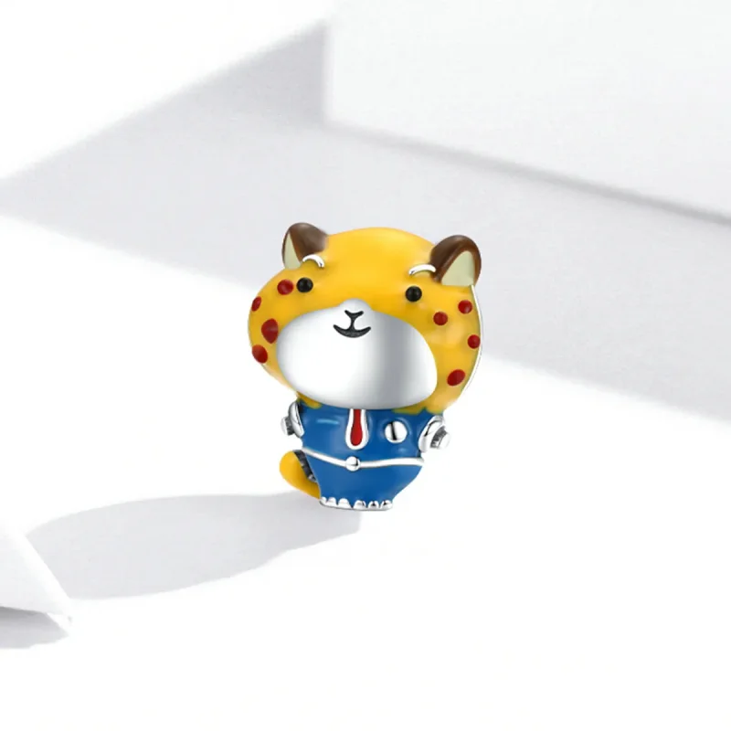 (slika za) Policijski obesek z gepardom v stilu Pandora - SCC1962 - Ogled 2