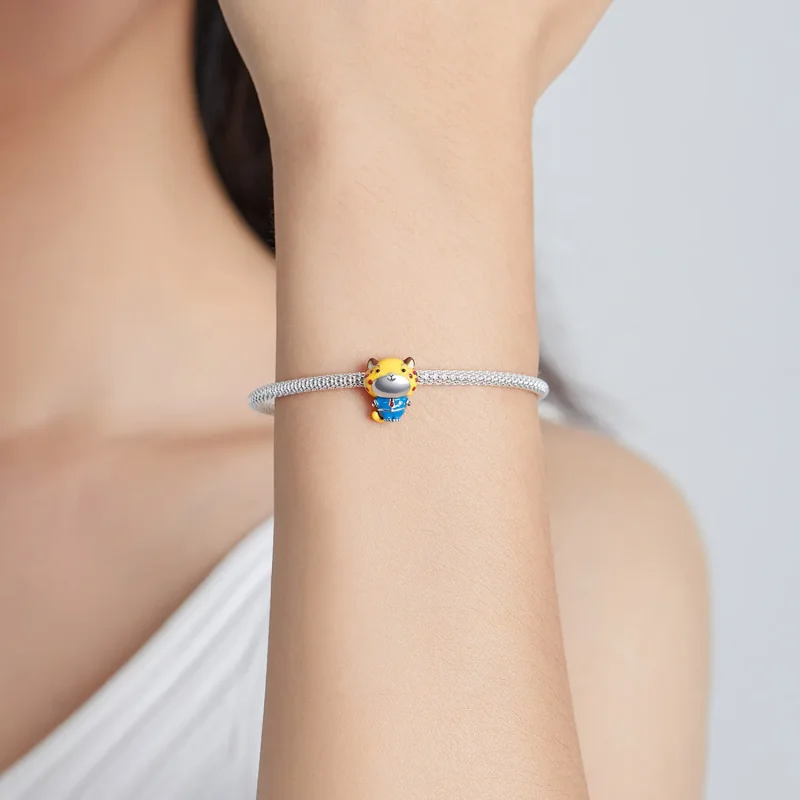 (slika za) Policijski obesek z gepardom v stilu Pandora - SCC1962 - Ogled 5