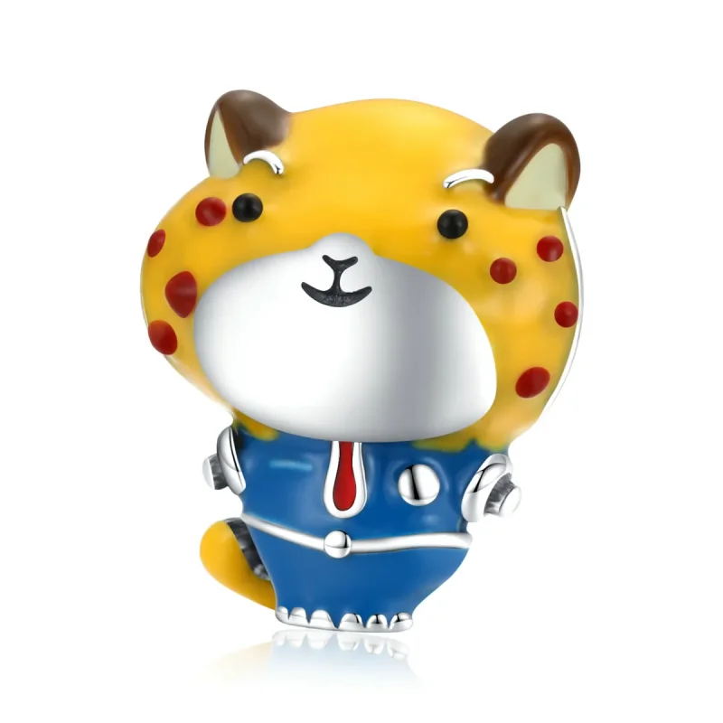 (slika za) Policijski obesek z gepardom v stilu Pandora - SCC1962 - Slika izdelka