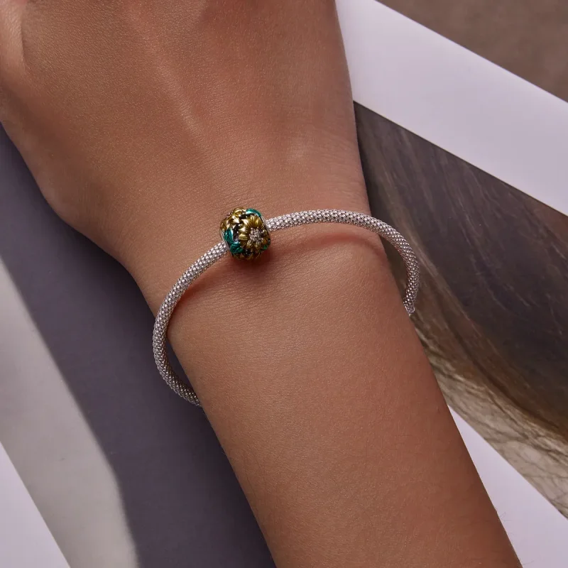 (slika za) Sončnični obesek v slogu Pandora - SCC2209 - Ogled 6