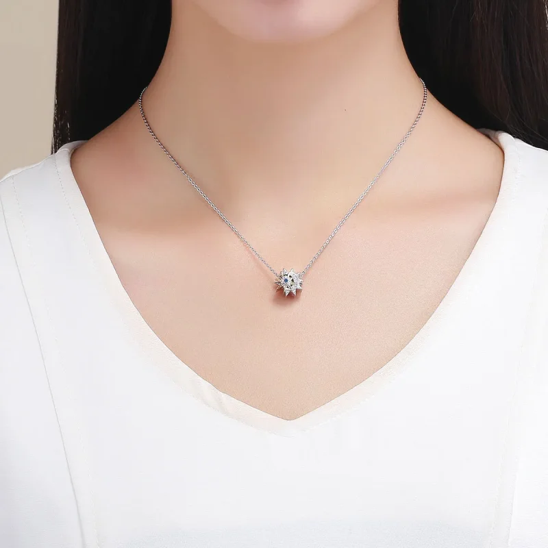 (slika za) Srebrni in pozlačeni čar Pandora sreča sonce in luno - SCC1137 - Ogled 4