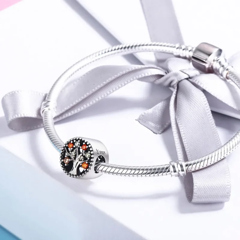 (slika za) Srebrni jesenski čar v slogu Pandora - SCC219 - Ogled 4