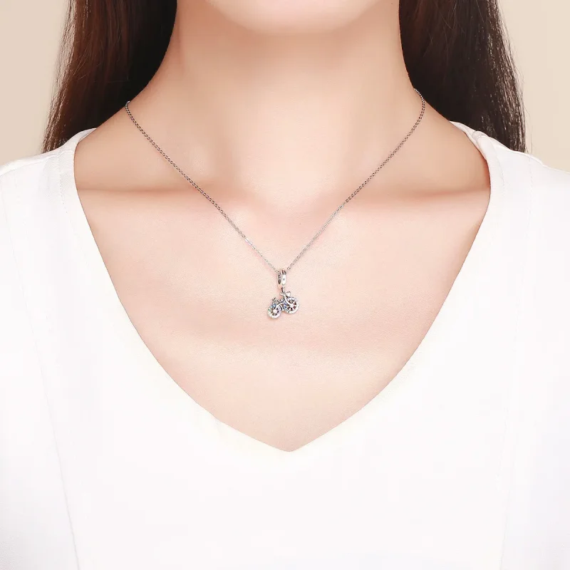 (slika za) Srebrni obešalnik za kolo v slogu Pandora - SCC1082 - Ogled 3