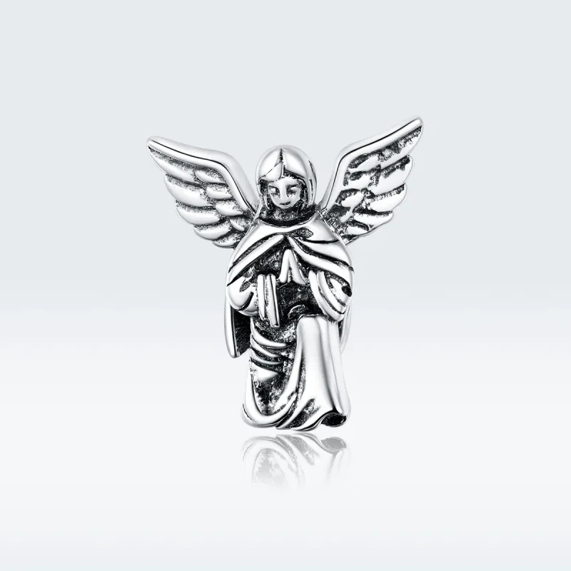 (slika za) Srebrni obesek Angel ljubezni v stilu Pandora - BSC314 - Ogled 5