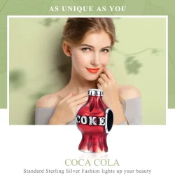 Srebrni obesek Coca Cola v stilu Pandora - SCC1159