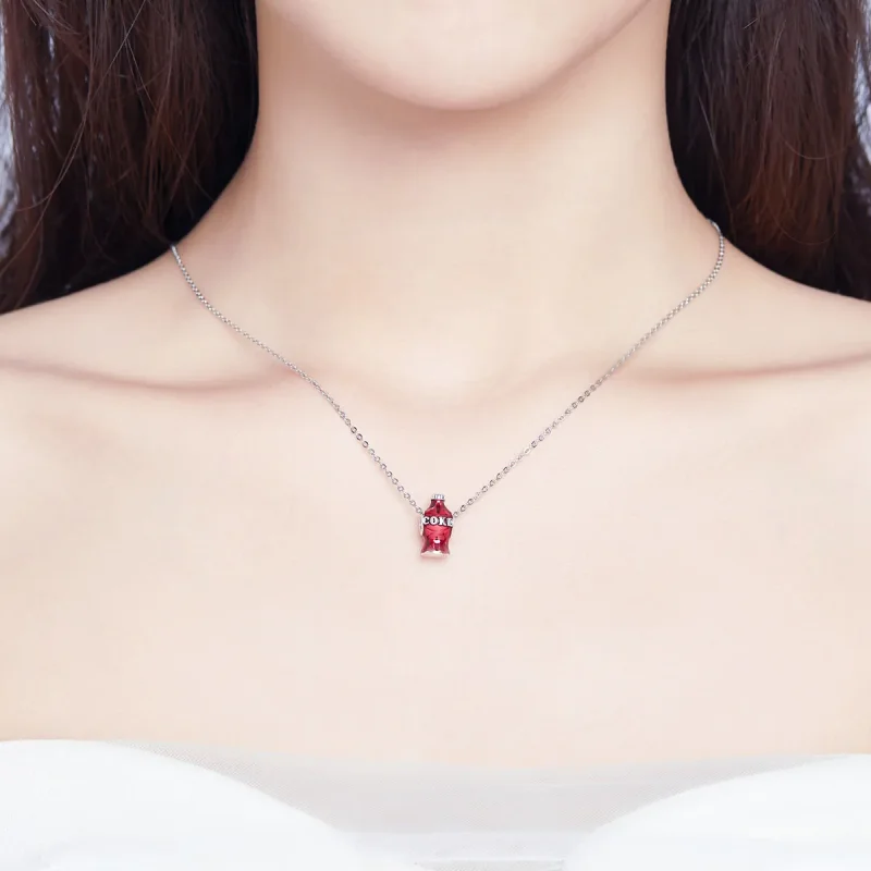 (slika za) Srebrni obesek Coca Cola v stilu Pandora - SCC1159 - Ogled 3