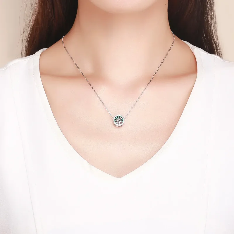 (slika za) Srebrni obesek drevo življenja v stilu Pandora - SCC1095 - Ogled 3