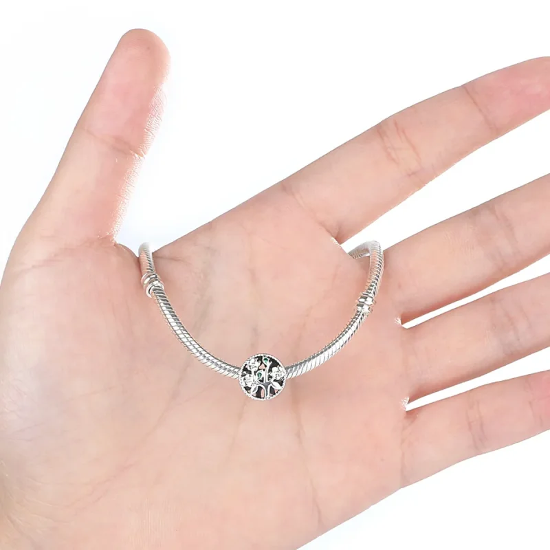 (slika za) Srebrni obesek drevo življenja v stilu Pandora - SCC115 - Ogled 4