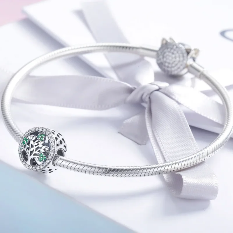 (slika za) Srebrni obesek Drevo življenja v stilu Pandora - SCC919 - Ogled 3