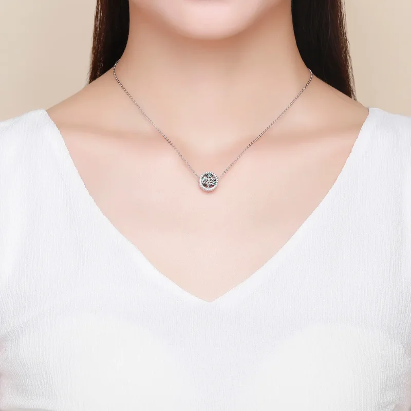 (slika za) Srebrni obesek Drevo življenja v stilu Pandora - SCC919 - Ogled 5