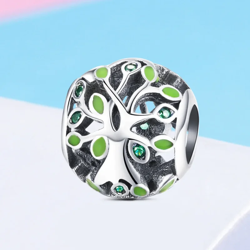 (slika za) Srebrni obesek Drevo življenja v stilu Pandora - SCC994 - Ogled 2