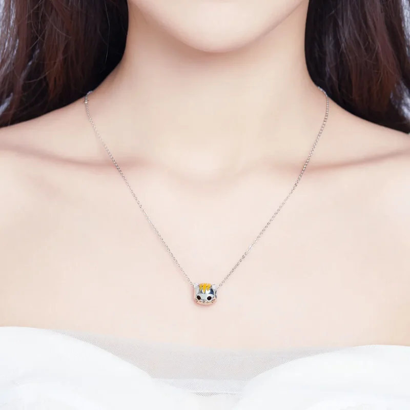 (slika za) Srebrni obesek Happy Kitty v stilu Pandora - SCC1142 - Ogled 3