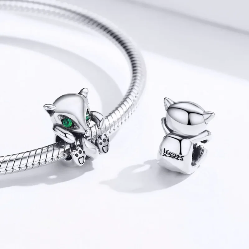 (slika za) Srebrni obesek Lisica v stilu Pandora - SCC1290 - Ogled 4