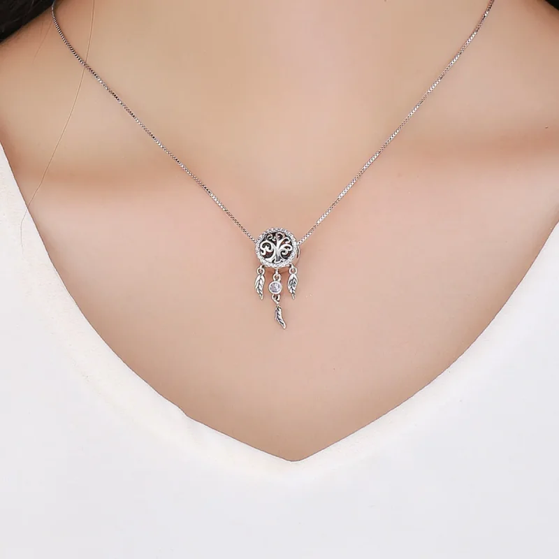 (slika za) Srebrni obesek Lovec sanj v stilu Pandora - SCC723 - Ogled 5