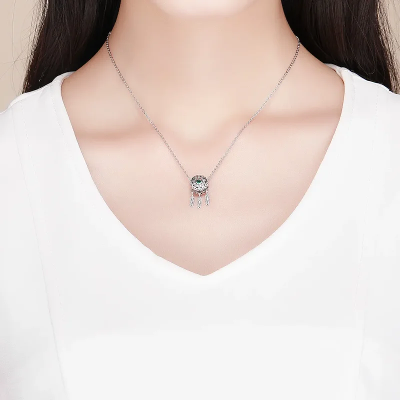 (slika za) Srebrni obesek lovilec sanj v stilu Pandora - SCC893 - Ogled 5