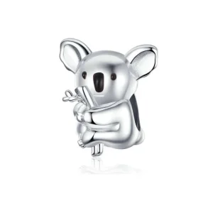 Srebrni obesek medved koala v stilu Pandora - BSC093 (slika za) Srebrni obesek medved koala v stilu Pandora - BSC093