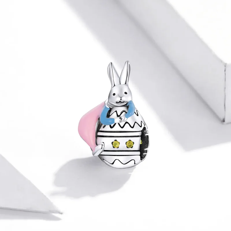 (slika za) Srebrni obesek Miss Rabbit v stilu Pandora - SCC1754 - Ogled 2