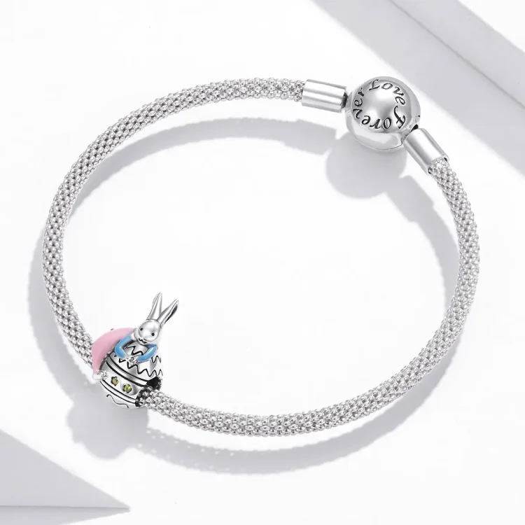 Srebrni obesek Miss Rabbit v stilu Pandora - SCC1754