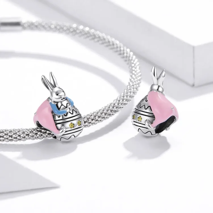 Srebrni obesek Miss Rabbit v stilu Pandora - SCC1754