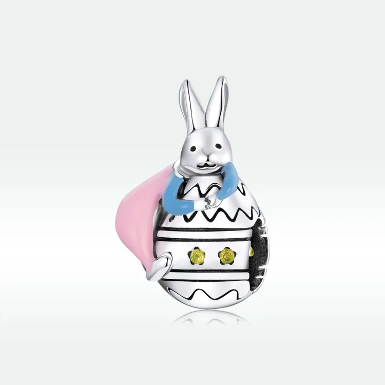 Srebrni obesek Miss Rabbit v stilu Pandora - SCC1754