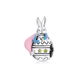 Srebrni obesek Miss Rabbit v stilu Pandora - SCC1754