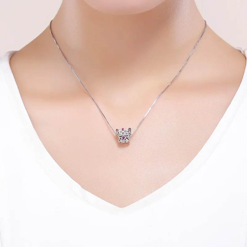 (slika za) Srebrni obesek s kraljevo krono v stilu Pandora - SCC776 - Ogled 5