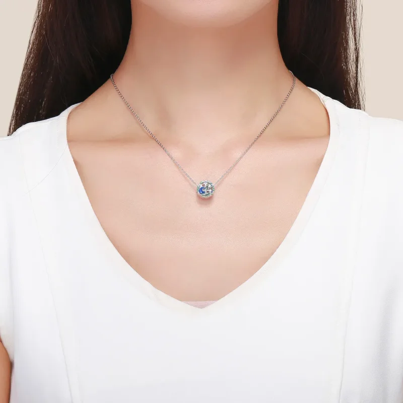 (slika za) Srebrni obesek s pavi v stilu Pandora - BSC037 - Ogled 5