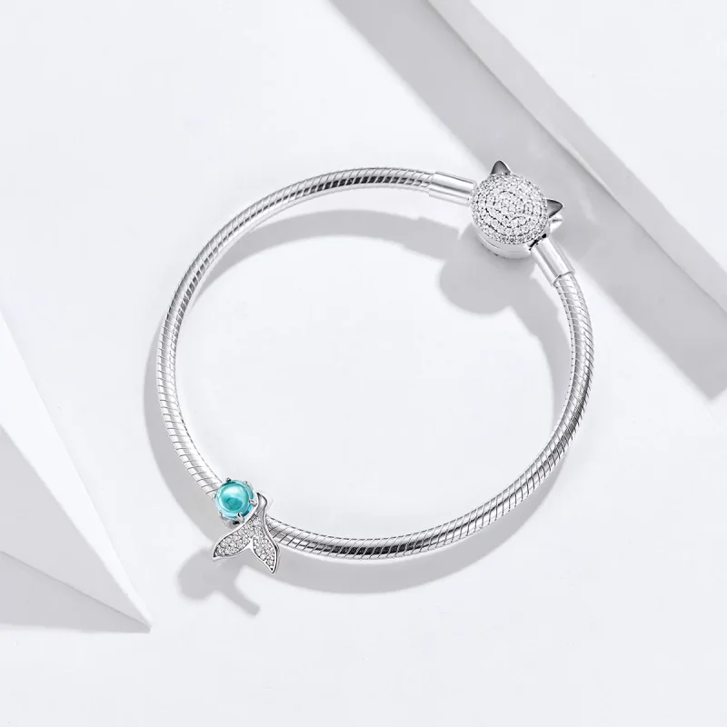 (slika za) Srebrni obesek Solze morske deklice v stilu Pandora - SCC1226 - Ogled 4