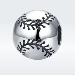 Srebrni obesek strasti za baseball v stilu Pandora - SCC449