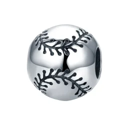 Srebrni obesek strasti za baseball v stilu Pandora - SCC449