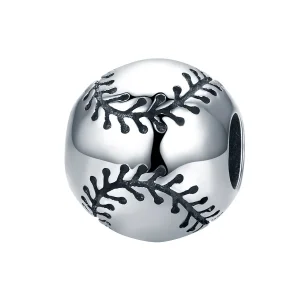 Srebrni obesek strasti za baseball v stilu Pandora - SCC449 (slika za) Srebrni obesek strasti za baseball v stilu Pandora - SCC449