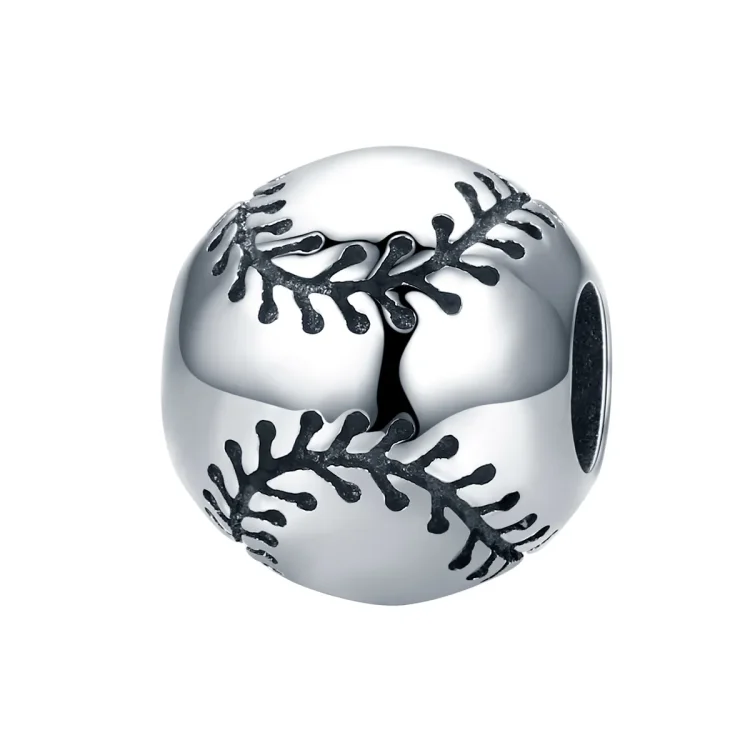 Srebrni obesek strasti za baseball v stilu Pandora - SCC449