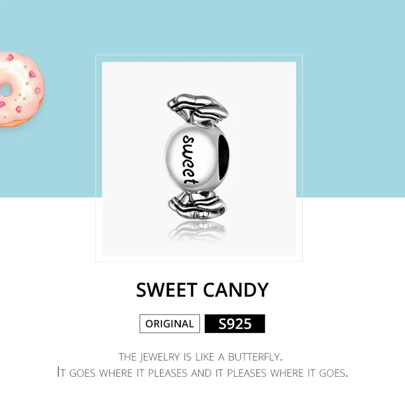 (slika za) Srebrni obesek Sweet Candy v stilu Pandora - BSC353 - Ogled 6