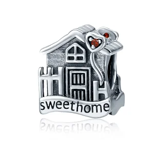 (slika za) Srebrni obesek Sweethome v stilu Pandora - SCC416