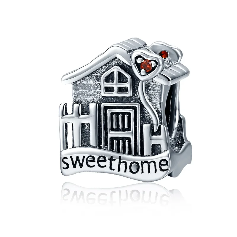 (slika za) Srebrni obesek Sweethome v stilu Pandora - SCC416