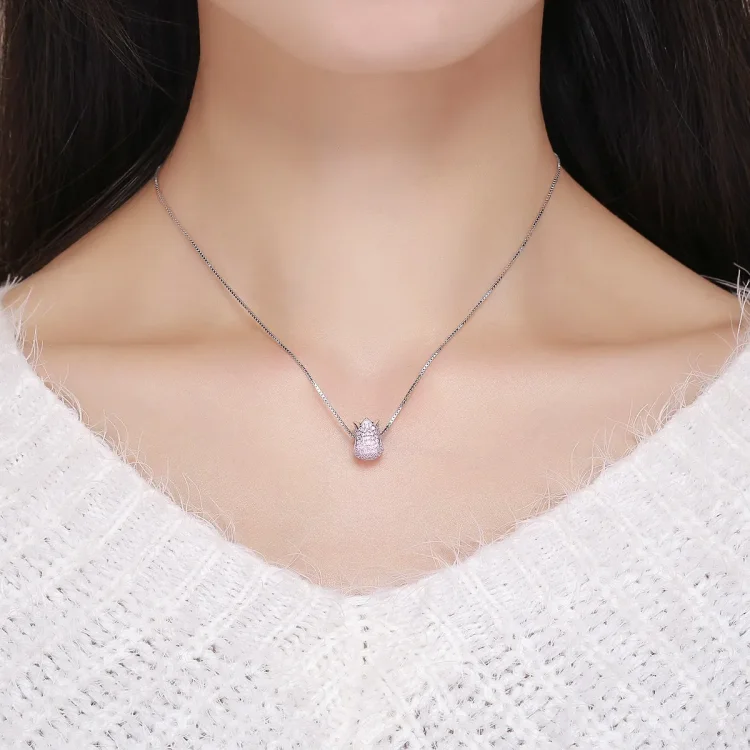 Srebrni obesek tulipan v stilu Pandora - SCC569