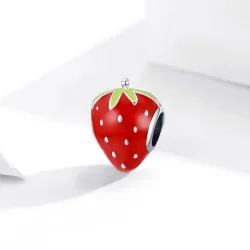 Srebrni obesek z ljubko jagodo v stilu Pandora - SCC1839