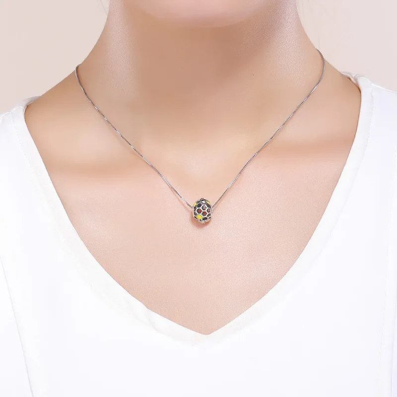 (slika za) Srebrni obesek za čebelji panj v stilu Pandora - SCC779 - Ogled 5