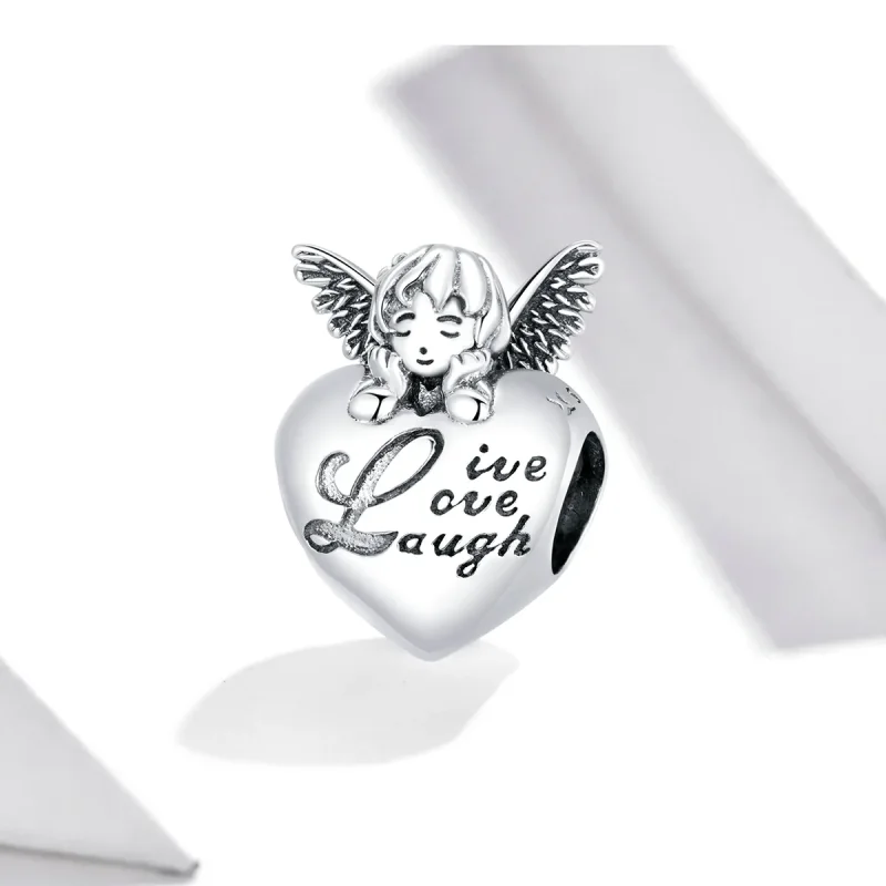 (slika za) Srebrni obesek za zahvalni angel v stilu Pandora - SCC1633 - Ogled 2