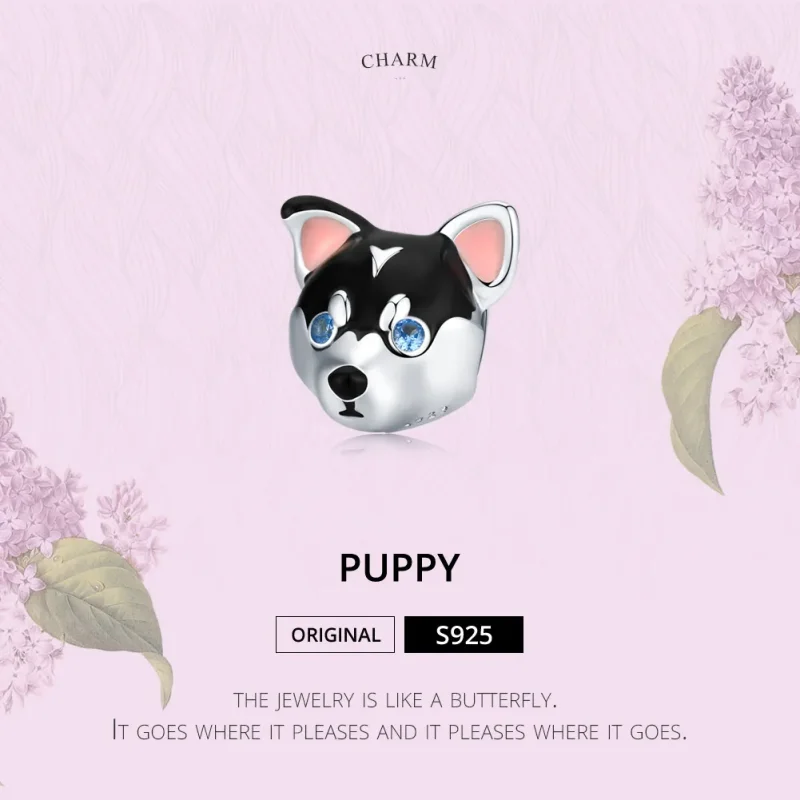 (slika za) Srebrni obesek za kužka v stilu Pandora - BSC191 - Ogled 6