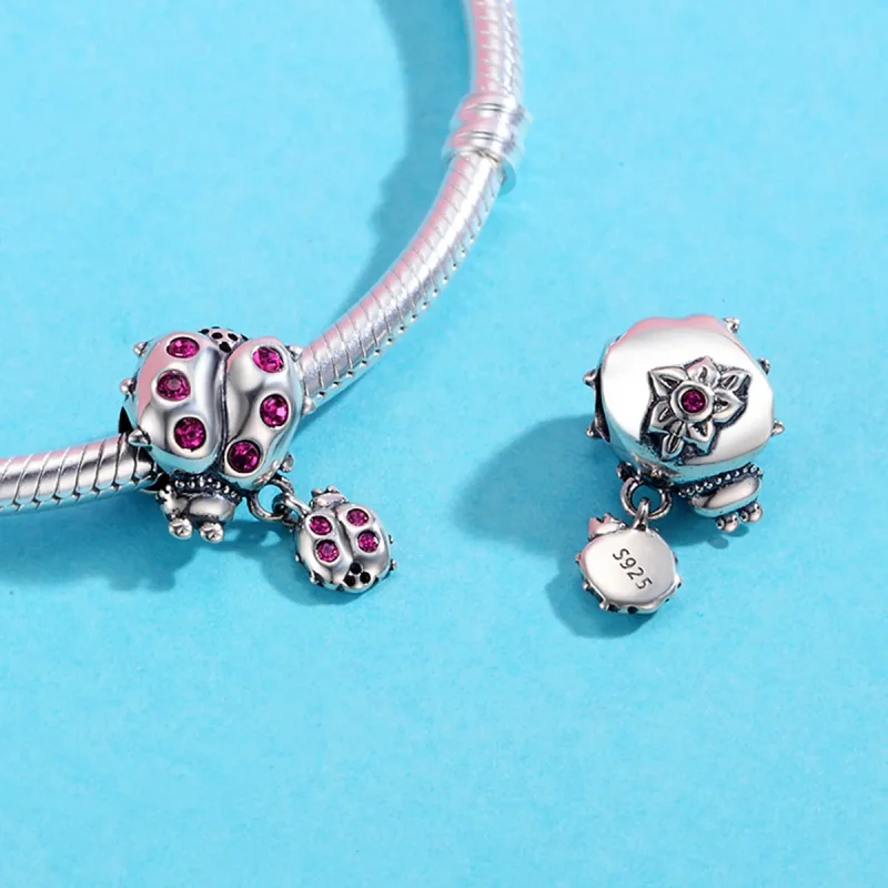 (slika za) Srebrni obesek zgodbe o Beatlesih v stilu Pandora - SCC364 - Ogled 4