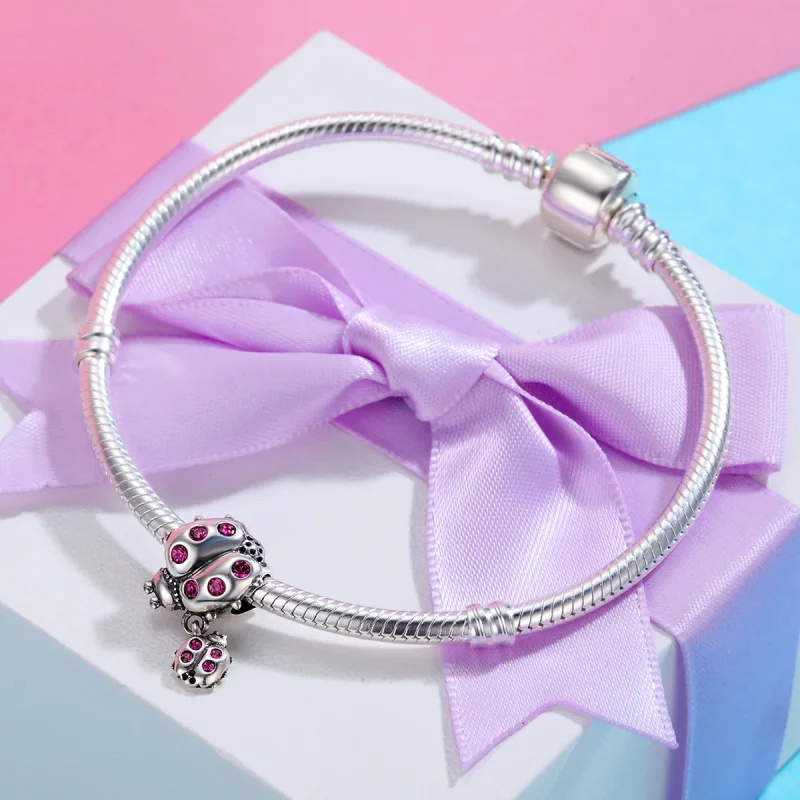 (slika za) Srebrni obesek zgodbe o Beatlesih v stilu Pandora - SCC364 - Ogled 5