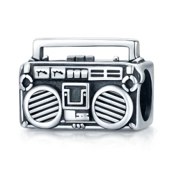 Srebrni starinski radijski obesek Pandora Style - SCC1873