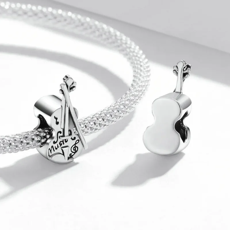 (slika za) Vintage obesek za violino v stilu Pandora - SCC2077 - Ogled 4