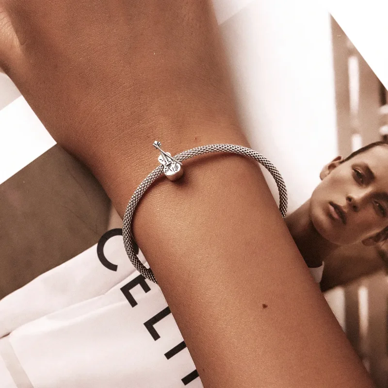 (slika za) Vintage obesek za violino v stilu Pandora - SCC2077 - Ogled 5